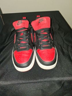 Red and black nike