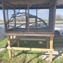 Jaula De Madera Con Luces