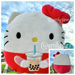 Hello Kitty With Boba Plush 