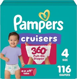 Pampers Diapers - Cruisers 360 - Size 4, 116 Count, $29.99