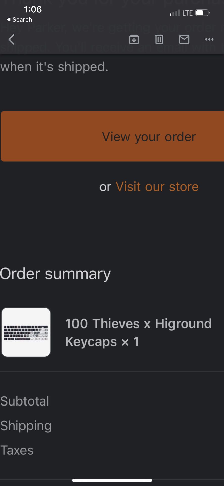 100 Thieves X Higround Key caps 
