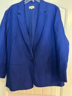 Loft, women’s lightweight single button lined blazer, size 18p