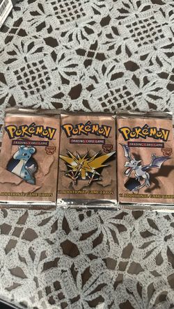 Pokemon fossil booster pack sealed complete art set