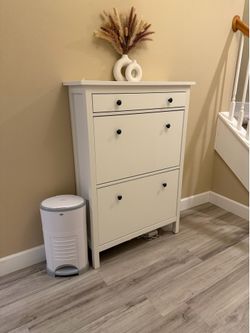 White Shoe Storage Cabinet