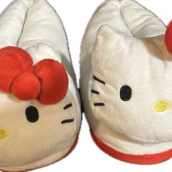 Hello Kitty Slippers + Hello kitty plushie