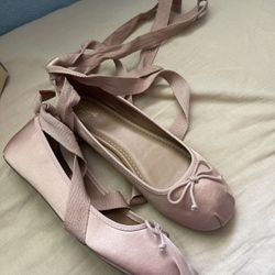 Rose Gold Flat Ballerinas 🩰 Shoes 