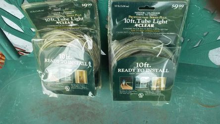 (2) professional 10 ft tube. Lights clear