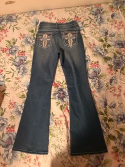 Women's Bootcut Jeans with Embellished Pockets (7)