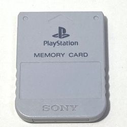 Authentic OEM Tested & Cleaned White PlayStation 1 (PS1) Memory Card A