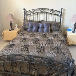 Queen Frame, Mattress, And Box