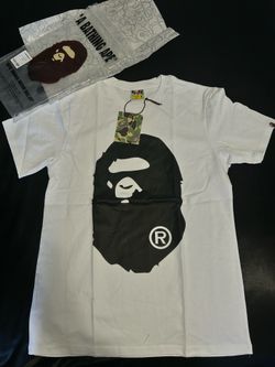 Bape shirt white tee