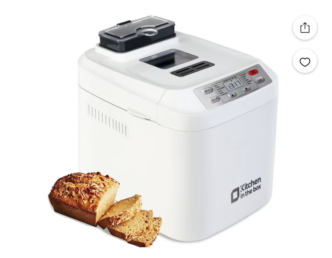 NEW 2lb Bread Maker – Auto Fruit Nut Dispenser | Gluten-Free | New