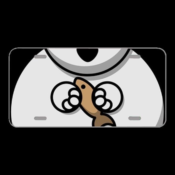 License Plate Novelty Car Front Bear Polar Bear Arctic Fish Mammal