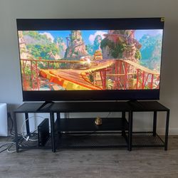 75 Inch SMART TV, TV TABLE AND SOUNDBAR 