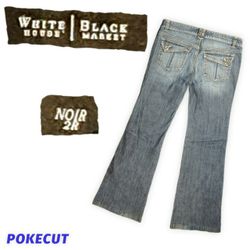 White House Black Market 2R Noir Jeans