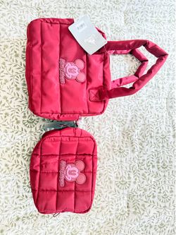 (Gifted Unused) Disney Puff Handbag and toiletries bag