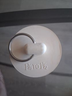 2 rubber Drain Stopper with Metal Ring