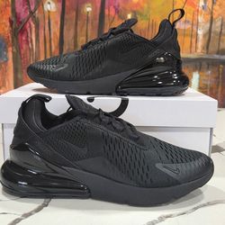 Nike Air Max 270 Triple Black Size 7.5 Mens, 9 Women's Running Shoes