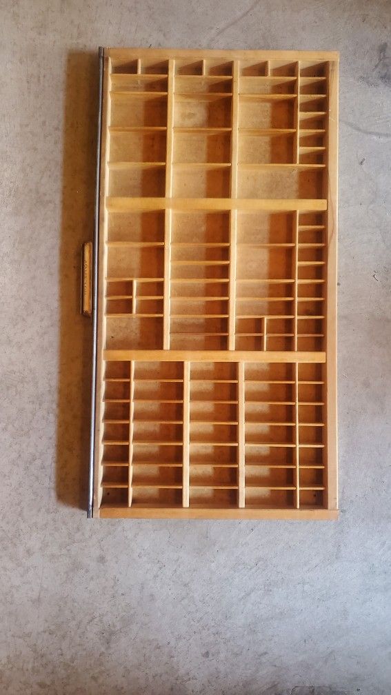 Hamilton Typset Letterpress Drawer Antique