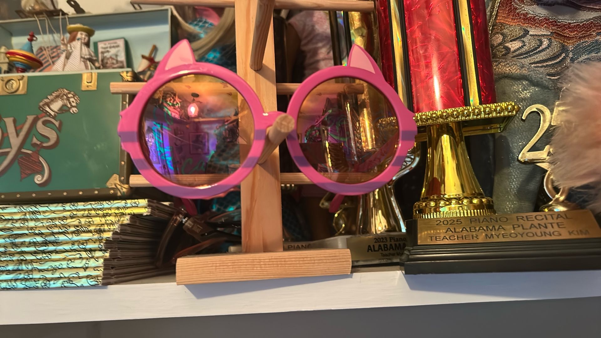 Cheshire cat glasses from Disneyland