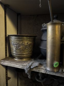 Signed Bronze Planter From Japan