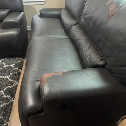 Recliner Sofa And Love Seat.