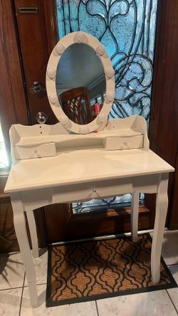 white vanity