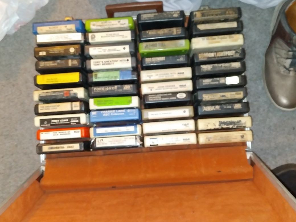 Over 60 8-track Cassette From Blondie , Rod Stewart,abba,Abba, Elvis Presley