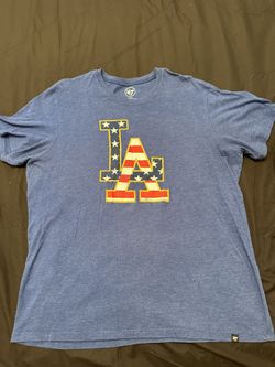 47 Los Angeles Dodgers American Flag Logo Shirt — Extra Large XL