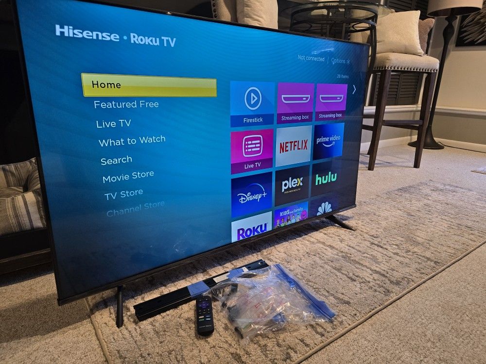 Hisense 55 Inch 4k Smart TV- Like New
