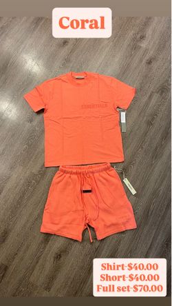 Coral Shirt and Short Set