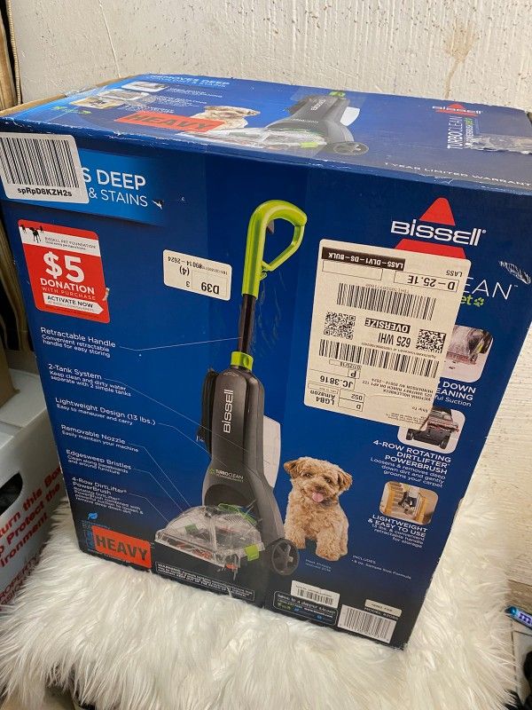 Bissell Vaccum Cleaner Carpet New