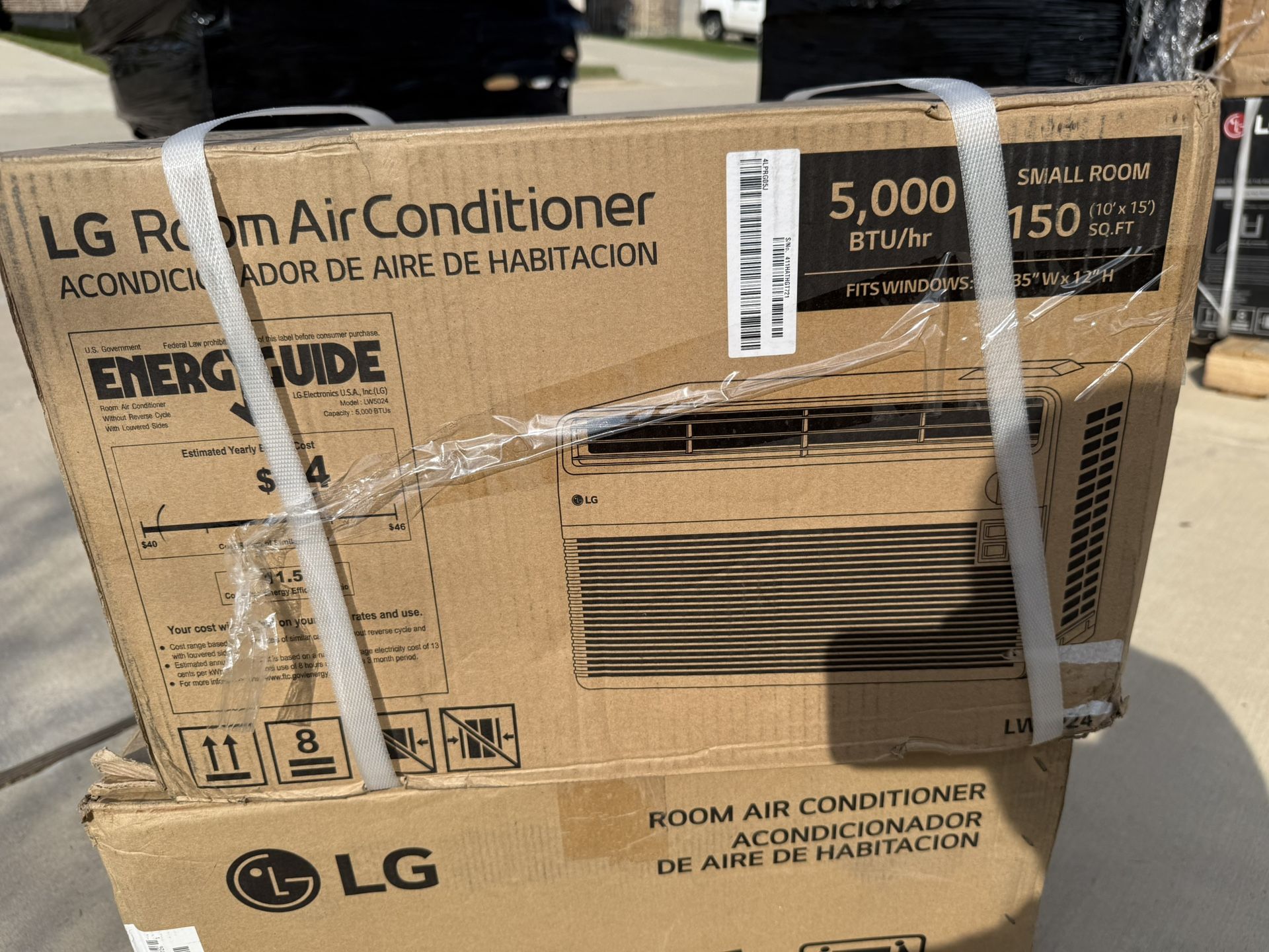 LG 5,000 BTU 150 Sq ft Window Air Conditioner, LW5024 NEW