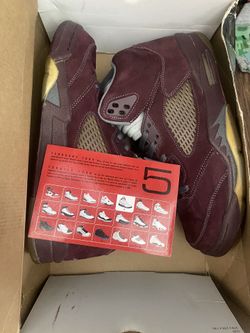  Jordan burgundy 5