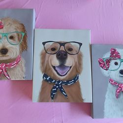 3 dog canvas