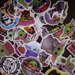 Baby Yoda Groku Sticker Pack