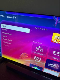 65” TCL 4K Roku Smart Tv + Roku Streambar Bundle