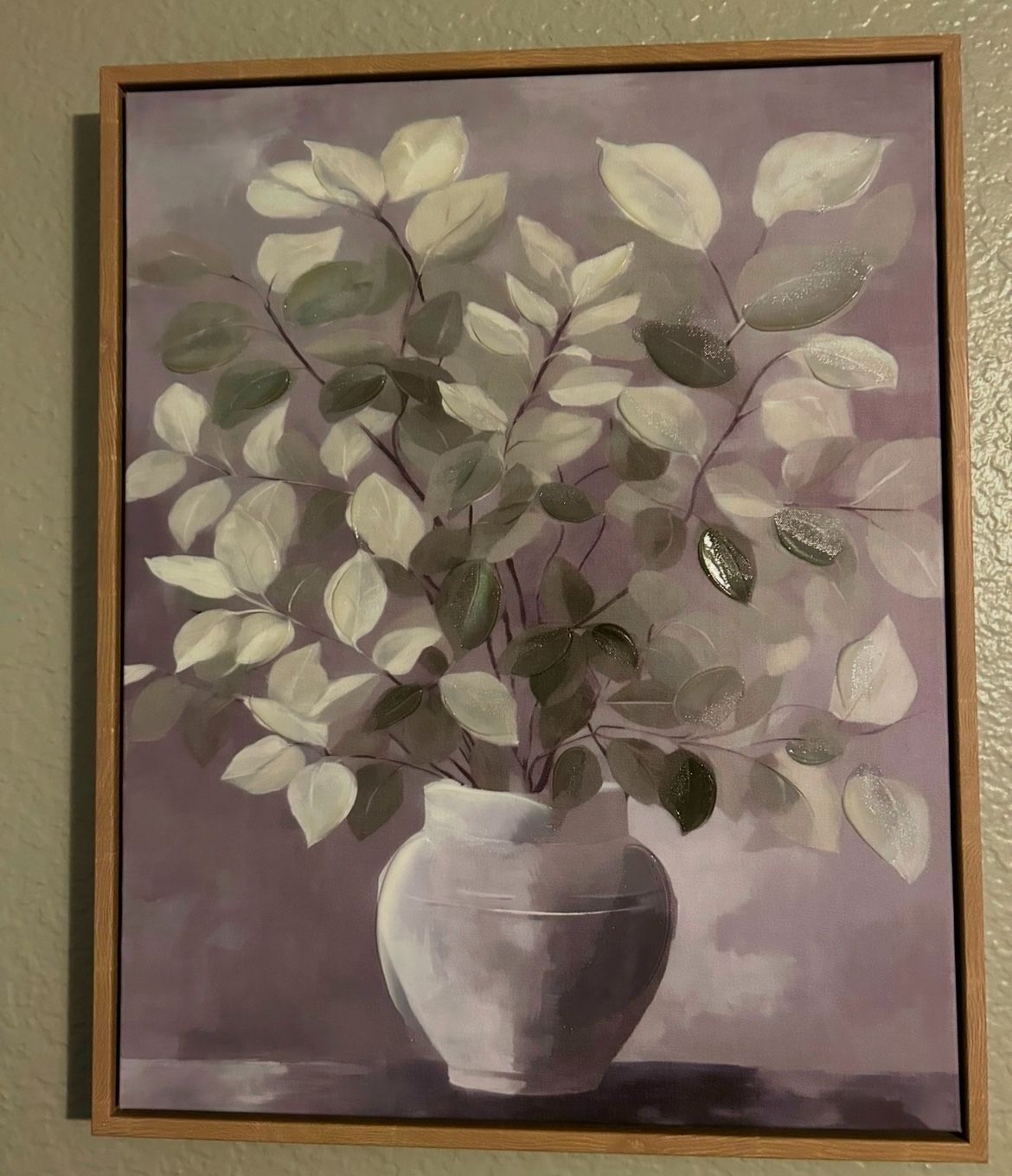 Leaf Picture in Wood Frame