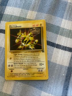Electabuzz promo stamped pokemon card