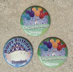Disneyland Pin Pack Buttons