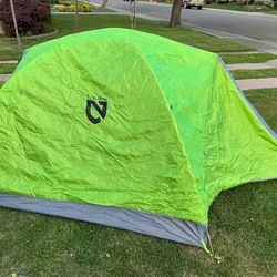 Nemo galaxy three person backpacking tent.