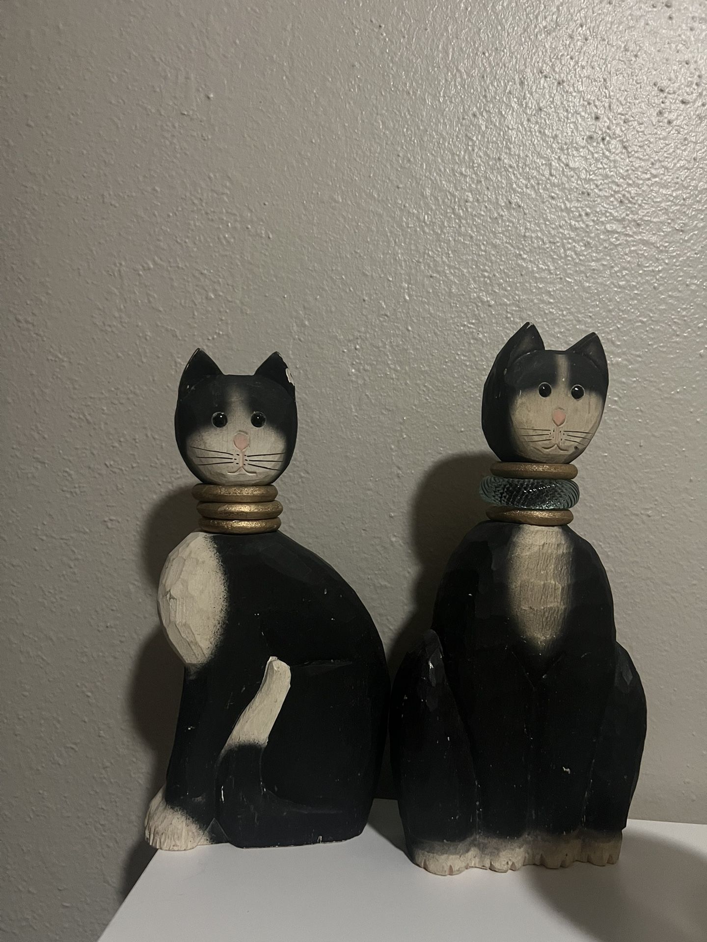 Vintage Wooden Cats
