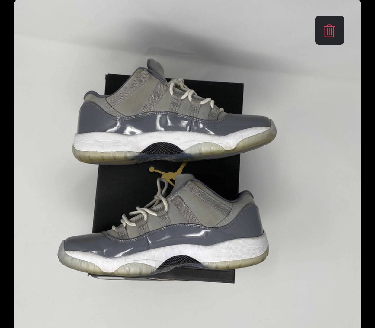 Air jordan 11 retro low BG ‘cool grey’ size 7y