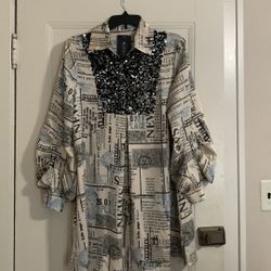 New Women Dress With Sequins Accents 