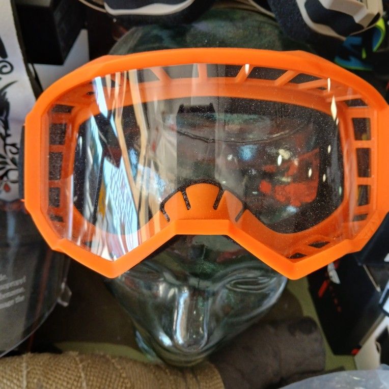 Orange Dirt Bike Goggles  Fly Racing.  New In. Box