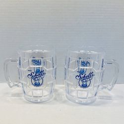 Drink Schell’s Beer Set Of 2 Acrylic Beer Mugs Since 1860 Minnesota Made USA