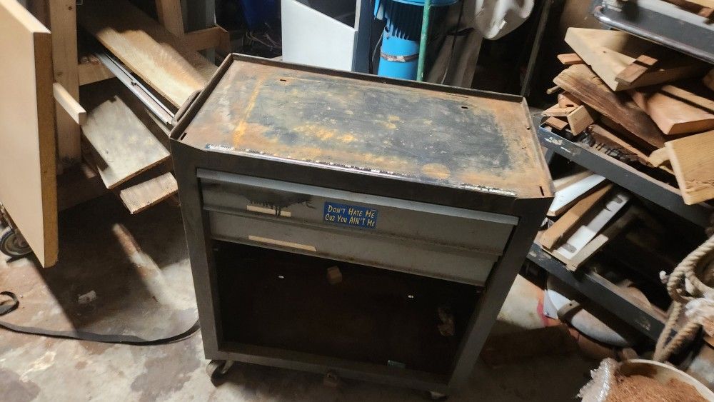 Beat Up Rolling Tool Box