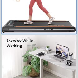 Walking Treadmill- 2 in 1 Under Desk Treadmill for Home/Office with Remote Control