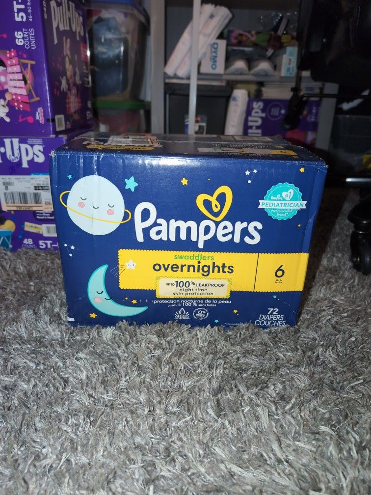 Pampers Swaddlers Overnight Size 6 72ct