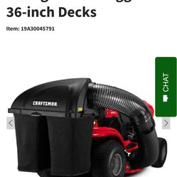 Riding Mower Double Bagger